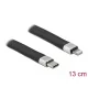 Delock FPC lapos csík kábel USB Type-C  - Lightning  iPhone , iPad  és iPod  készülékhez 13 cm (86941)