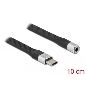   Delock FPC lapos csík kábel USB Type-C  - Sztereó jack aljzat hüvely 10 cm (86942)