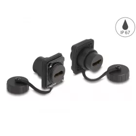   Delock D-típusú Modul HDMI-A anya   HDMI-A anya védő fedéllel IP67 por- és vízvédelem (86972)