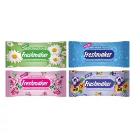 Freshmaker Floral nedves törlőkendő  15 lap