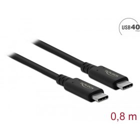 Delock USB4  40 Gbps koax Kábel 0,8 m (86979)