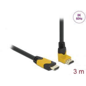   Delock High Speed HDMI csatlakozódugóval 90 ívelt felfelé kábel 3m (86990)