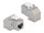 Delock Keystone modul, RJ45-aljzat - RJ45-aljzat, Cat.6A, 90 fokos szögű (86997)