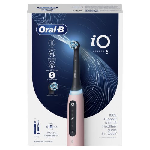 Braun Oral-B iO5 elektromos fogkefe pink (8700216011464)