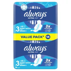   Always egészségügyi betét Duo Ultra Day Super Extra S3 14 db