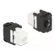 Delock Eszközmentes, 180 -os Keystone modul RJ45 anya - LSA Cat.6A (87034)