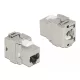Delock Eszközmentes, 180 -os, fém Keystone modul RJ45 anya - LSA Cat.6A (87036)