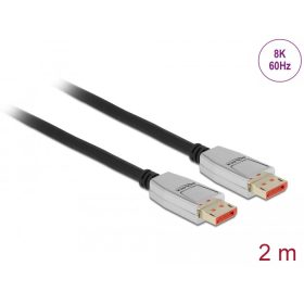 Delock DisplayPort kábel 8K 60 Hz 2 m