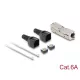 Delock RJ45 csatoló LSA-LSA húzásmentesítővel, Cat.6A szerszám nélkül (87064)