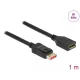 Delock DisplayPort bővítőkábel 8K 60Hz 1m (87070)