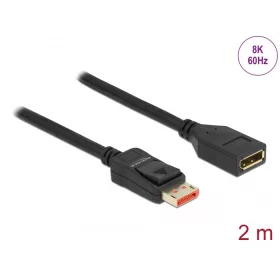 Delock DisplayPort bővítőkábel 8K 60 Hz 2 m