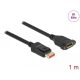 Delock DisplayPort bővítőkábel panelrögzítés 8K 60 Hz 1 m (87095)