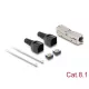 Delock RJ45 csatoló LSA-LSA húzásmentesítővel, Cat.8.1 szerszámmentes (87096)