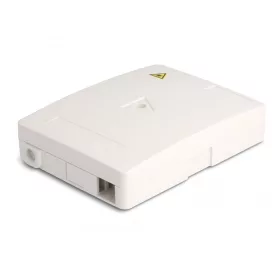   Delock Fehér száloptikai csatlakozódoboz falra szereléshez 2 db SC Simplex vagy LC Duplex-hez (87138)