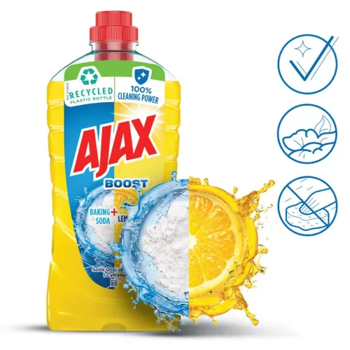 AJAX Boost háztartási tisztítószer Baking Soda&Lemon 1 l