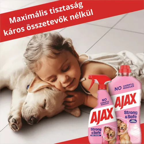 AJAX Strong&Safe antibakteriális általános tisztítószer 1 l