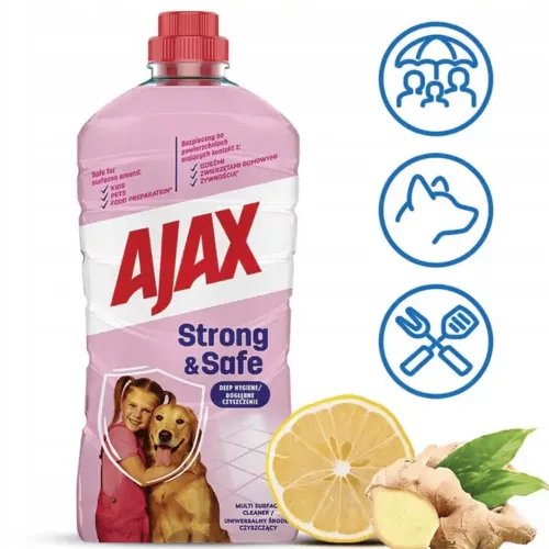 AJAX Strong&Safe antibakteriális általános tisztítószer 1 l