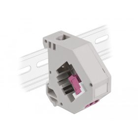   Delock Lila DIN sín adapter Keystone LC Duplex anyával (87195)
