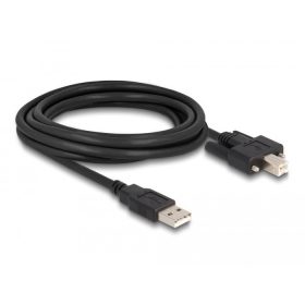   Delock Kábel USB 2.0 A-Típusú dugó - B-Típusú dugó csavarokkal ellátott 1 m