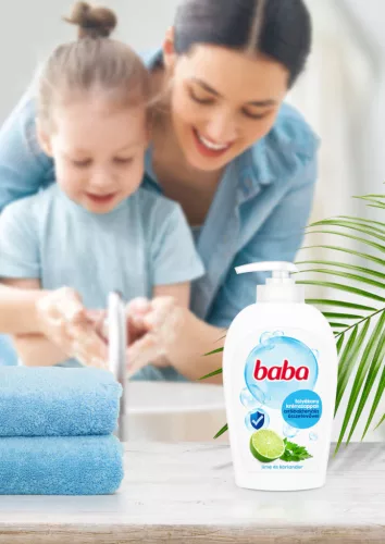 BABA folyékony szappan 250 ml Antibakteriális hatású lime