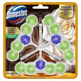 DOMESTOS Aroma Lux WC-rúd 3x50 g White Rose