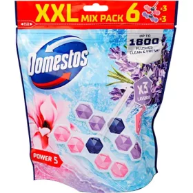 DOMESTOS Power5 WC-rúd 6x50g Magnolia/Lavender