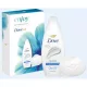 DOVE Enjoy ajándékcsomag KÉK (tusfürdő&szappan) 2025