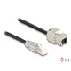 Delock Kábel RJ45 dugasz terepen szerelhető Keystone Module RJ45 aljzathoz Cat.6A 5 m (87245)