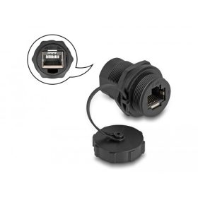   Delock RJ45 Cat.6A toldó lezáró kupakkal IP67 por- és vízhatlan