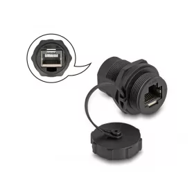   Delock RJ45 Cat.6A toldó lezáró kupakkal IP67 por- és vízhatlan