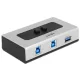 Delock 2 portos manuális kétirányú USB 3.0 kapcsoló (87667)