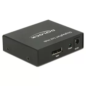   Delock Displayport 1.2-es elosztó 1 x Displayport-bemenet > 2 x Displayport-kimenet 4K (87691)