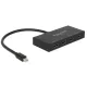 Delock Displayport 1.2-es elosztó 1 x mini Displayport-bemenet > 4 x Displayport-kimenet 4K