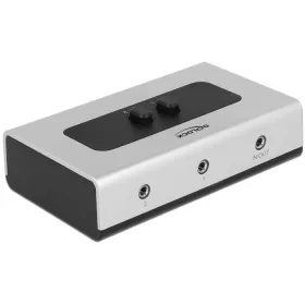   Delock 3,5 mm-es jack 2 port kétirányú sztereó aljzat (87699)