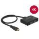 DeLock HDMI Splitter 1 x HDMI bemenet  2 x HDMI kimenet 4k - 60cm kábel (87700)
