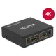 DeLock HDMI Splitter 1 x HDMI bemenet  2 x HDMI kimenet 4k (87701)