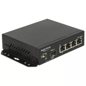 Delock Gigabit Ethernet-kapcsoló, 4 port + 1 SFP