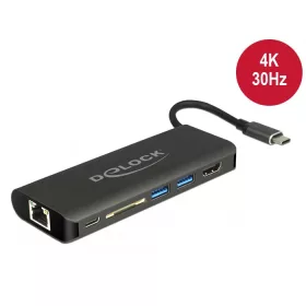   Delock USB Type-C 3.1 Docking Station 4K 30Hz antracit (87721)