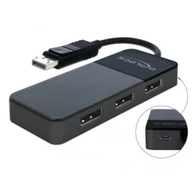   Delock DisplayPort 1.4-es elosztó 1 x DisplayPort-bemenet > 3 x DisplayPort-kimenet