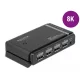 Delock DisplayPort 1.4 kapcsoló 2 x 2 DisplayPort bemenet - 1 x 2 DisplayPort kimenet 8K