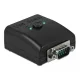 Delock RS-232 váltó és megosztó 1 db. soros DB9   2 db. Kétirányú B-típusú USB 2.0 (87756)