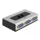 DeLock 2 portos manuális kétirányú VGA switch (87758)