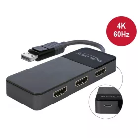   Delock DisplayPort 1.4 elosztó 1 x DisplayPort > 3 x HDMI MST