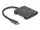 Delock Elosztó USB Type-C  csatlakozóval (DP alternatív mód támogatás)   2 db. HDMI MST (87778)
