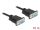 Delock Soros RS-232 D-Sub 9 kábel anya - anya null modem vékony csatlakozó kerettel - CTS / RTS auto (87783)