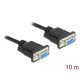 Delock Soros RS-232 D-Sub 9 kábel anya - anya null modem vékony csatlakozó kerettel - CTS / RTS auto (87783)