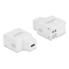   Delock 2,1 A-s, fehér, USB Type-C  töltő portos Keystone modul