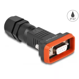 Delock D-Sub 9 tűs hüvely kerettel IP67 vízhatlan (87803)