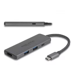   Delock USB Type-C  dokkolóállomás 8K - HDMI / USB / PD 3.0 100 W