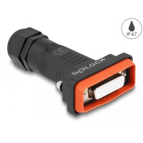   Delock D-Sub HD 26 tűs hüvely kerettel IP67 vízhatlan (87809)